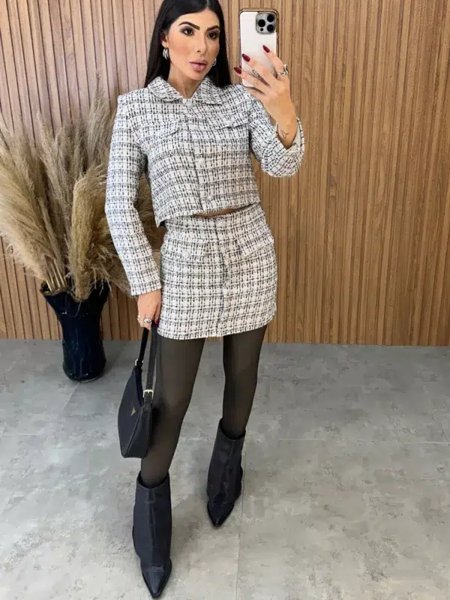 Conjunto Tweed Super Luxo